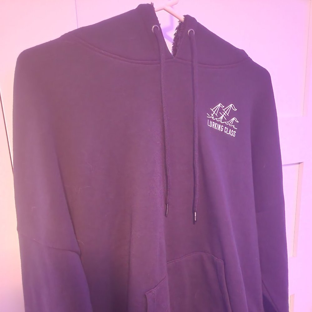 Lurking Class Lips Women's Pullover Hoodie - Black